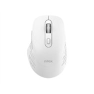 ratón nilox rf wireless/bt 1600dpi blanco (nxmodwi02)