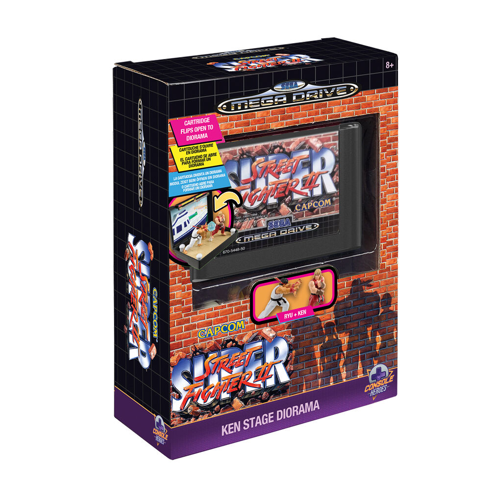 diorama mega drive street figther console heroes