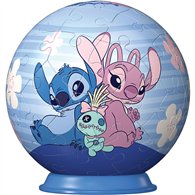 puzzle 3d angel &38 stitch disney 54pzs