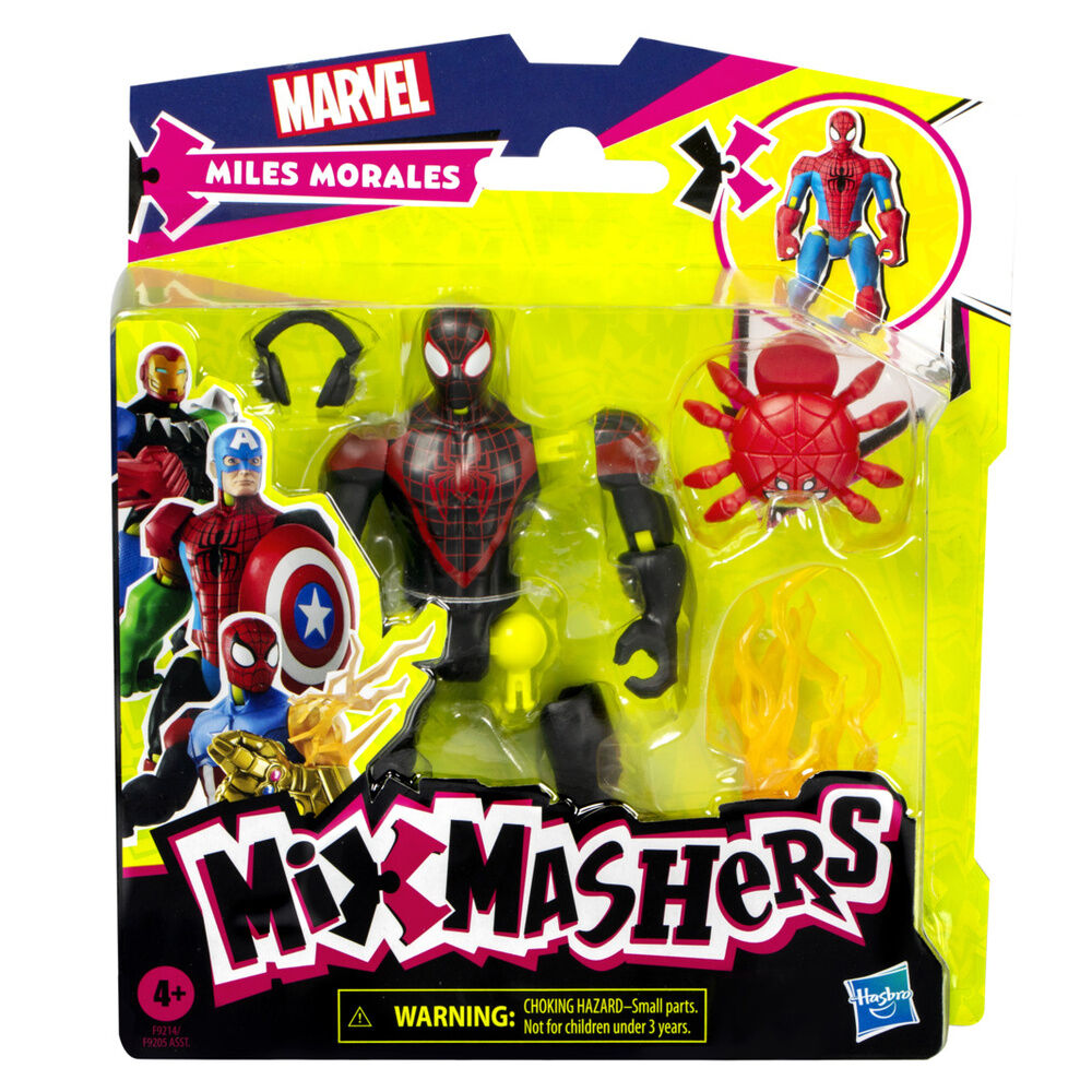 figura miles morales mix mashers marvel 12cm