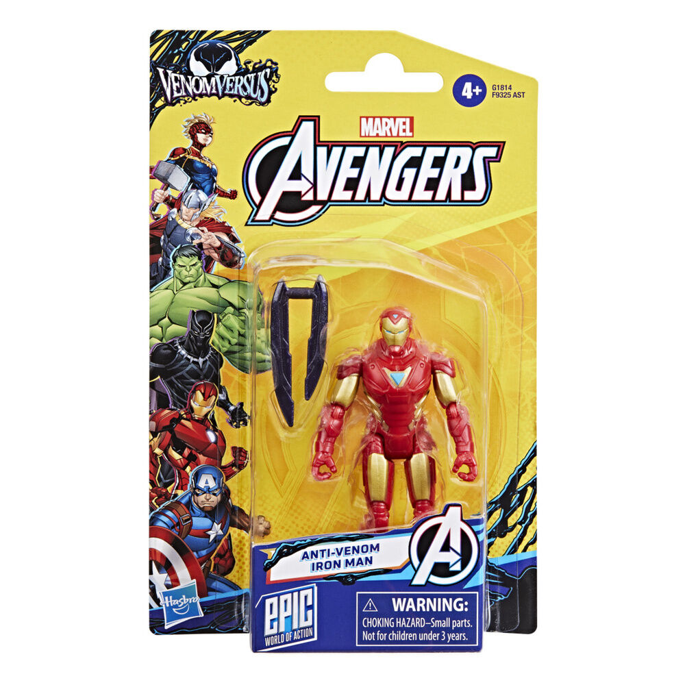 figura iron man anti- venom los vengadores avengers marvel 10cm