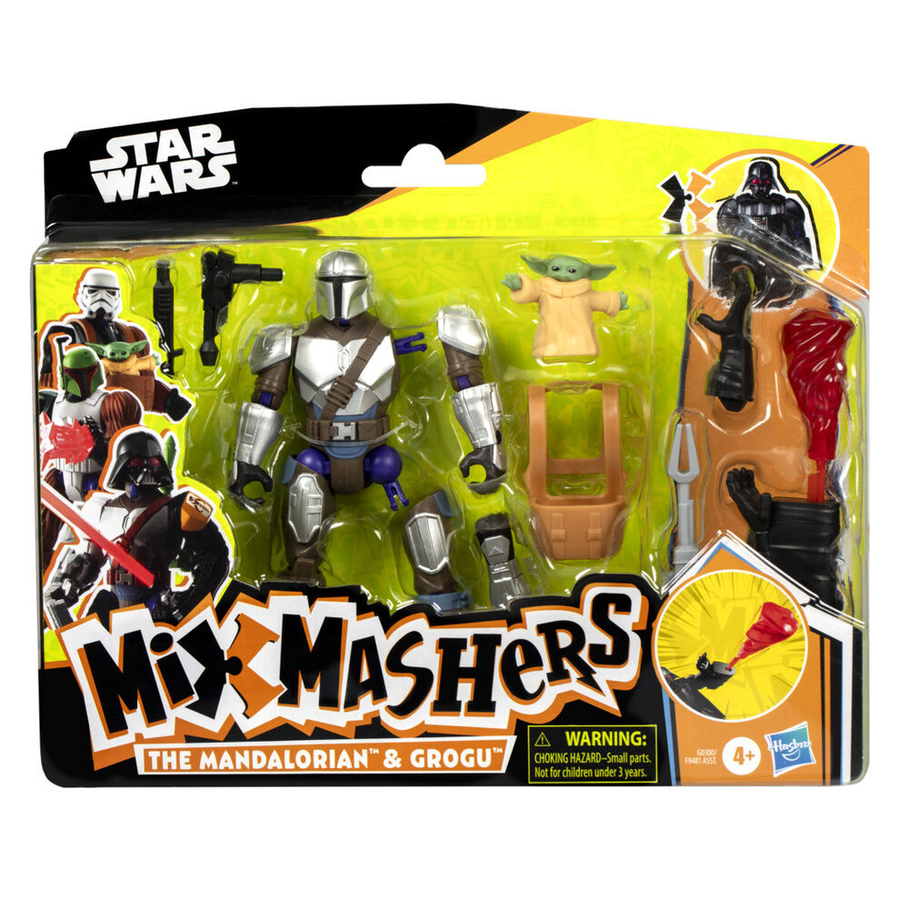 figura the mandalorian & grogu deluxe mix mashers star wars 12cm