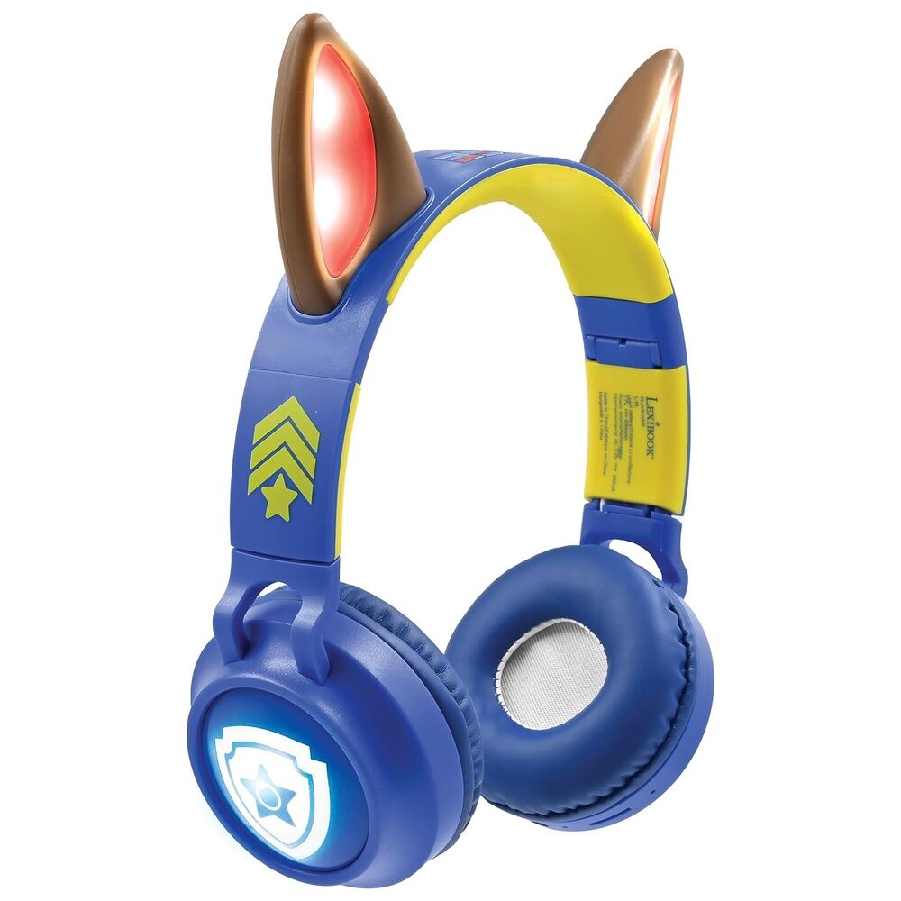auriculares inalambricos luminosos bluetooth patrulla canina paw patrol