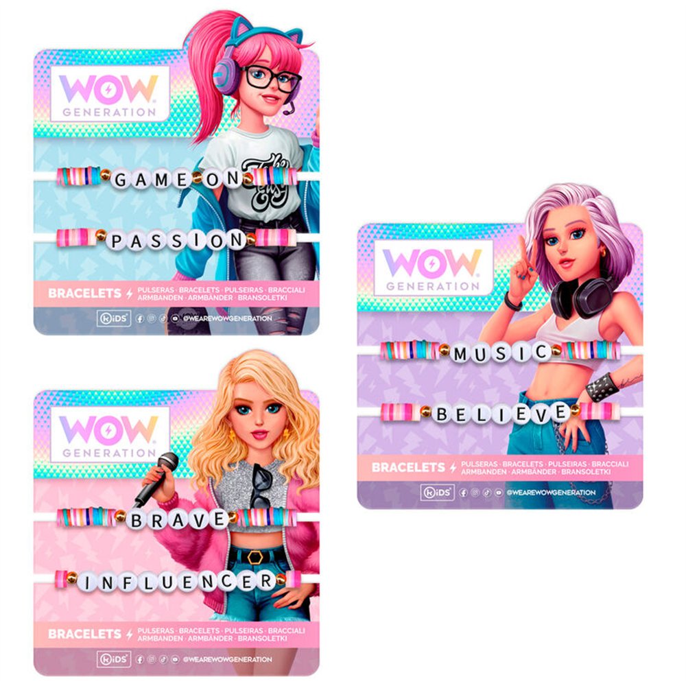 pulsera mensaje wow generation surtido
