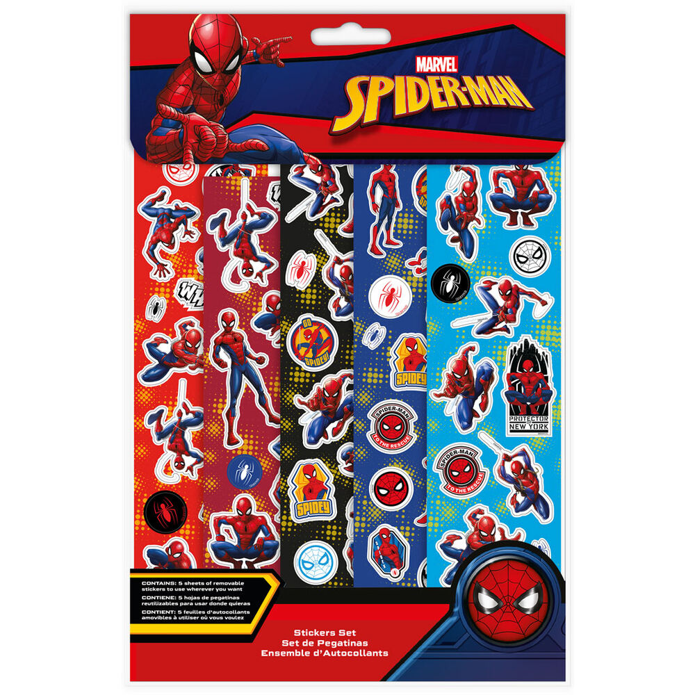 set pegatinas spiderman marvel
