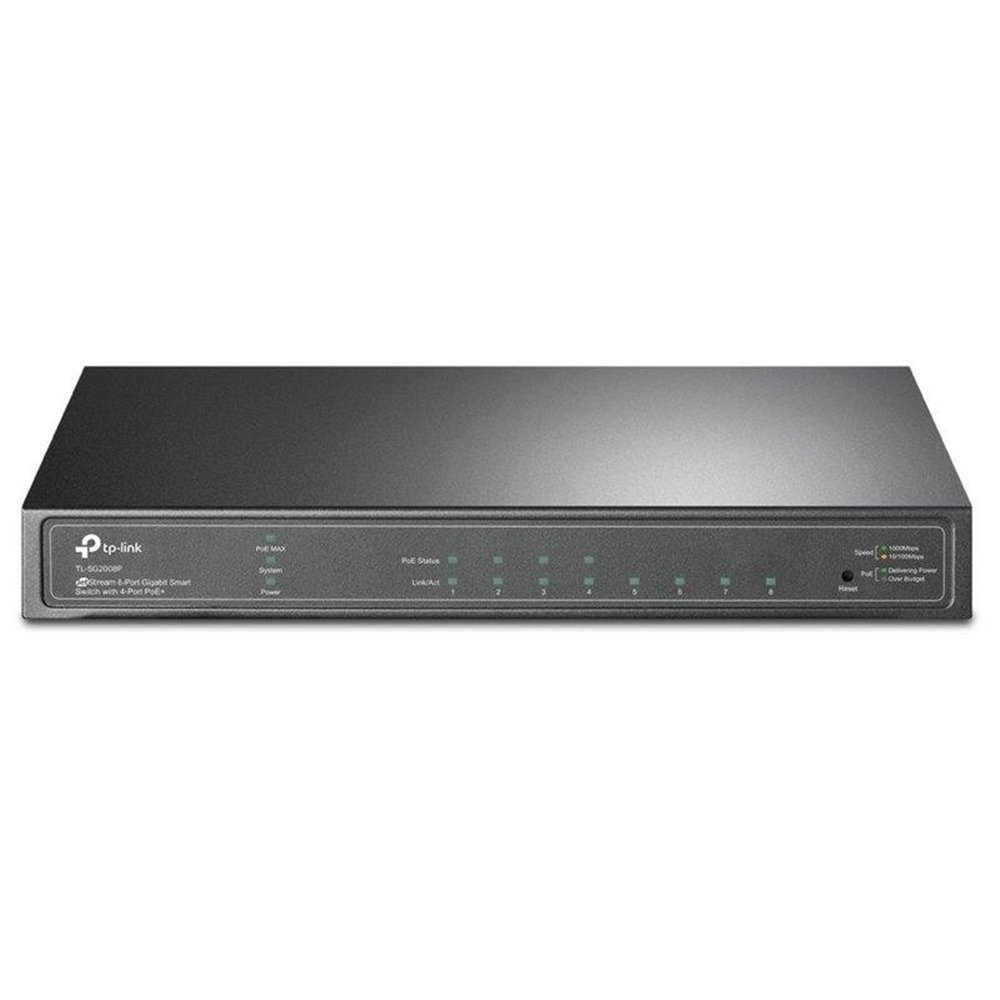switch tp-link tl-sg2008p gigabit 8 puertos 4p poe semigestionable