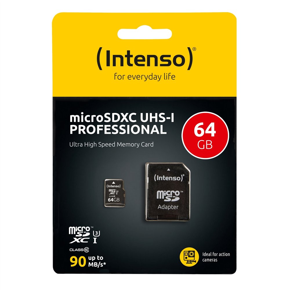 intenso memoria flash 64 gb microsdxc uhs-i clase 10