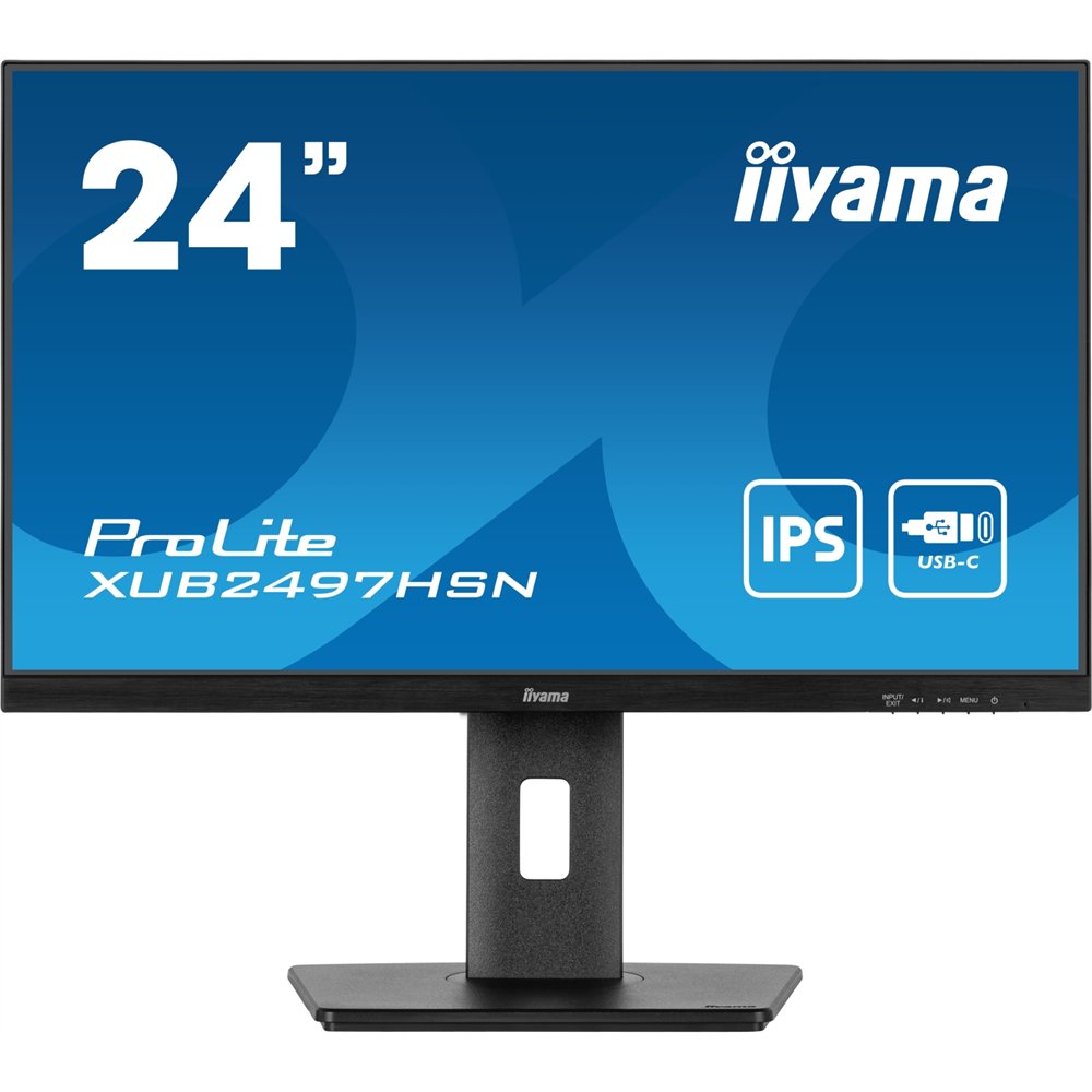 iiyama prolite xub2497hsn-b2 pantalla para pc 60,5 cm (23.8") 1920 x 1080 pixeles full hd led negro