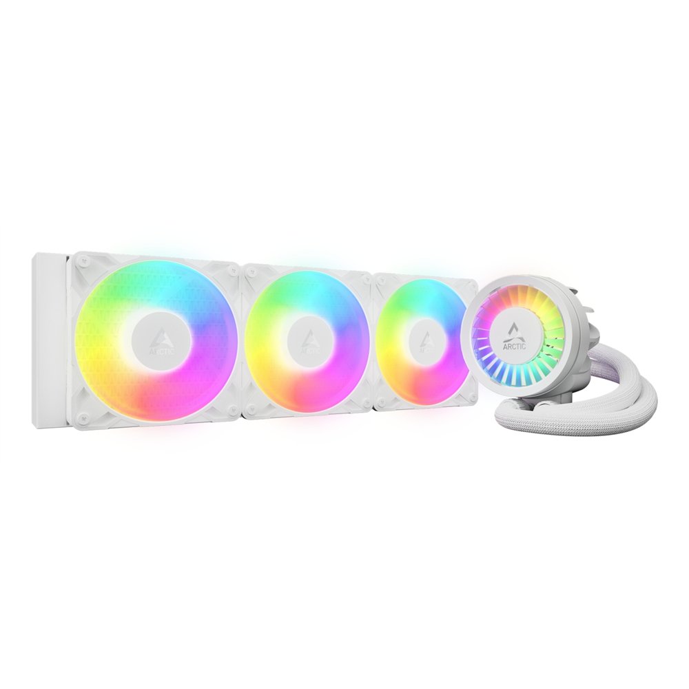arctic liquid freezer iii pro 360 a-rgb (white) procesador kit de refrigeración líquida 12 cm blanco 1 pieza(s)