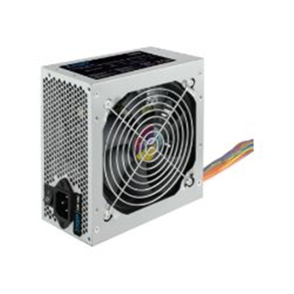fuente tooq 500w atx 120mm plata (tqapolo-500sp)