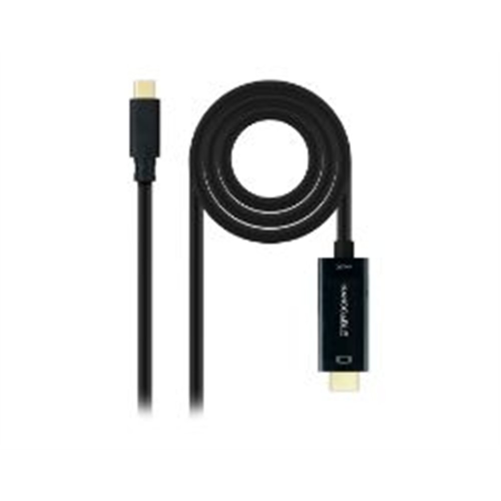 nanocable usb-c/m a hdmi/m 1.8m negro (10.15.5132)