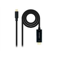 nanocable usb-c/m a hdmi/m 3m negro (10.15.5133)