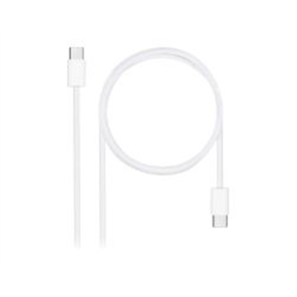 nanocable usb-c/m-usb-c/m 60w 2m blanco (10.01.6002-co)