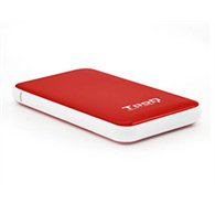 caja tooq hdd 2.5" sata usb 3.0 roja (tqe-2528r)