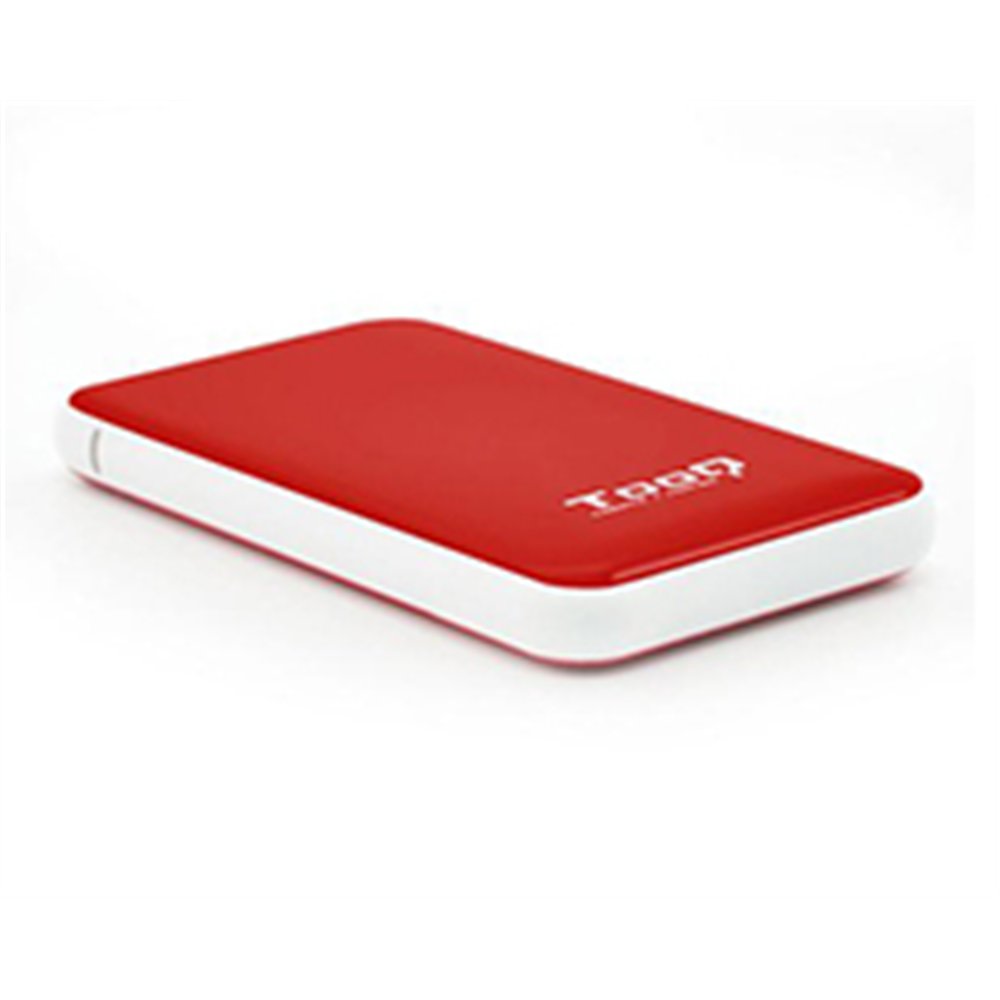 caja tooq hdd 2.5" sata usb 3.0 roja (tqe-2528r)