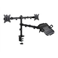 soporte mesa tooq 2 monitores 1 portátil (db1202tn-b)