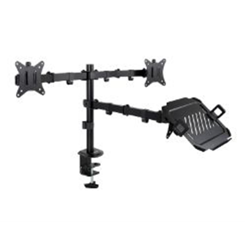 soporte mesa tooq 2 monitores 1 portátil (db1202tn-b)