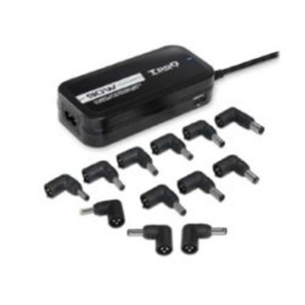 cargador tooq 90w 12 dc 2xusb negro (tqlc-90bs02at)