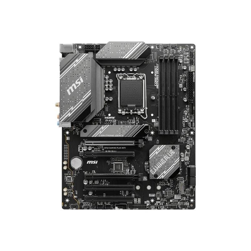 placa base msi pro b760 gaming plus wifi atx 4xddr5 hdmi + dp