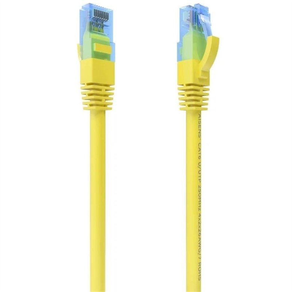 cable de red cat.6 utp 0.5m aisens yellow