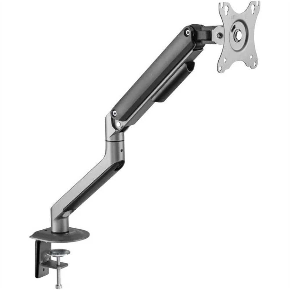 soporte de mesa tv monitor tooq ergonomico asistido 17-32 black/silver