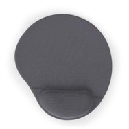 alfombrilla gembird reposamuñecas gel mouse pad grey