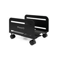 soporte suelo con ruedas para cpu tooq black