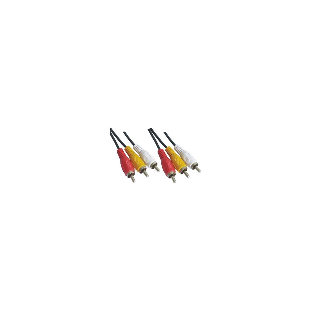 cable 3 rca m a 3 rca m 1.8 mt nanocable 10.24.0802