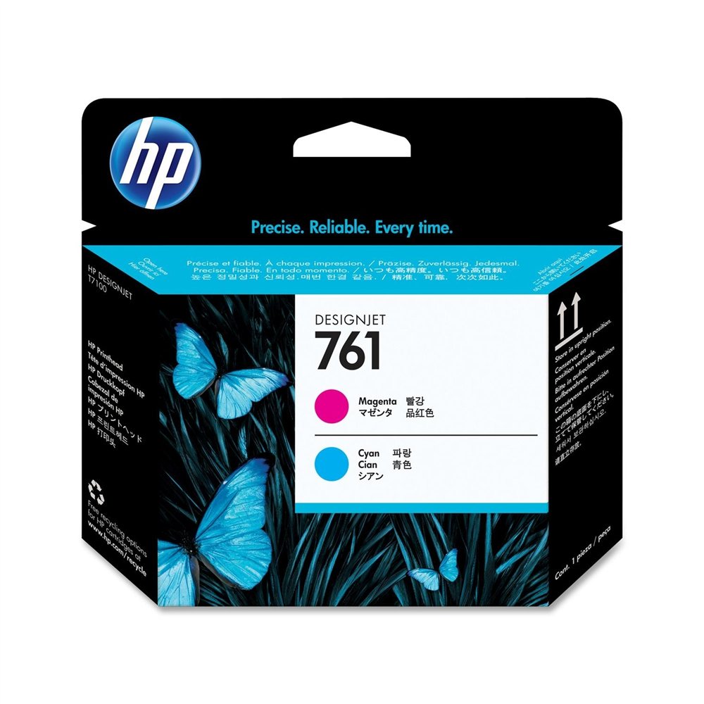 cabezal hp 761 ch646a cian magenta