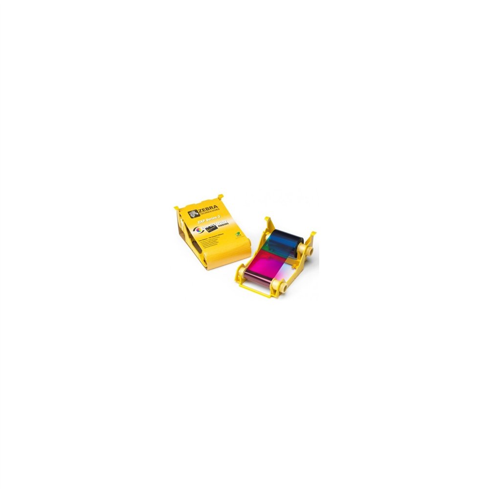 cinta zebra color ribbon ymcko para impresoras zxp3 r2 800033-340
