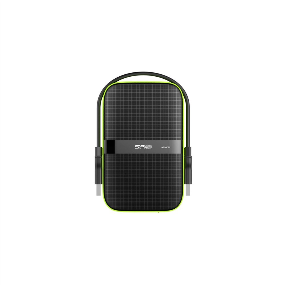 disco 2.5 sp hd a60 externo 1tb usb resistente agua negro verde  sp010tbphda60s3k