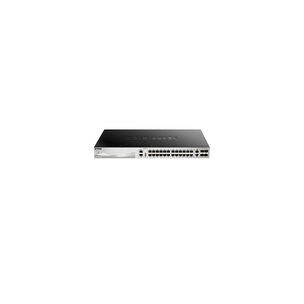 switch gestionable l3 d-link stackable 24p giga + 2p 10g + 4p 10g sfp+ dgs-3130-30ts/si