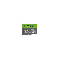 memoria microsdxc pny 128gb elite 100mbs con adaptador verde gris p-sdu128v11100el-ge