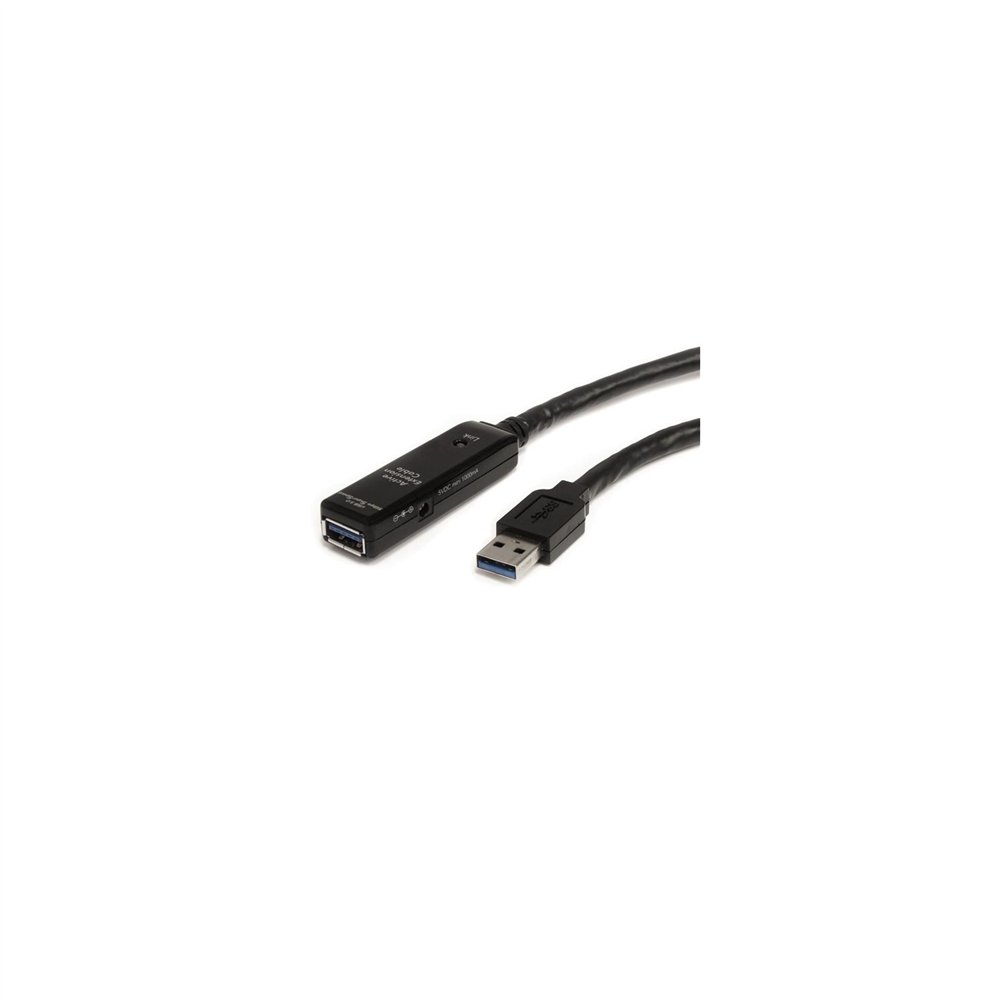 startech.com cable extensor alargador usb 3.0 superspeed activo de 3m - usb a macho a hembra - negro