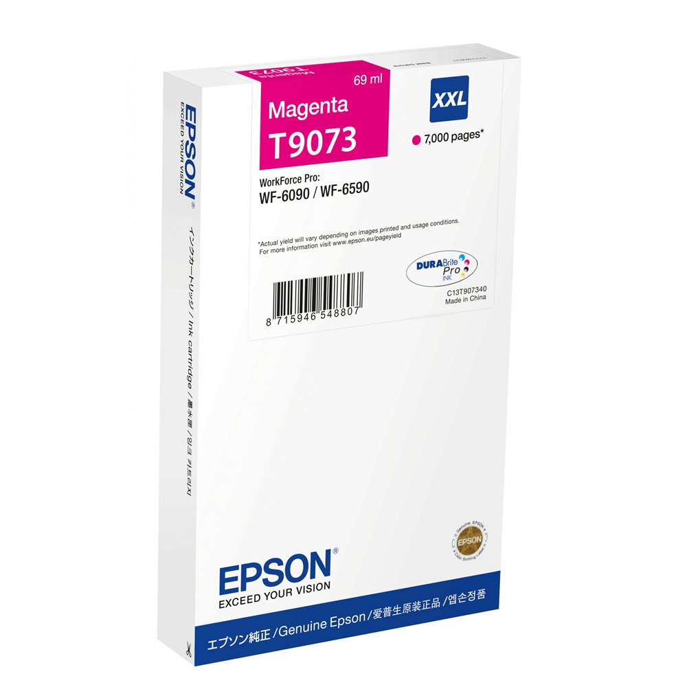 cartucho epson wf-6xxx ink cartridge magenta xxl c13t907340