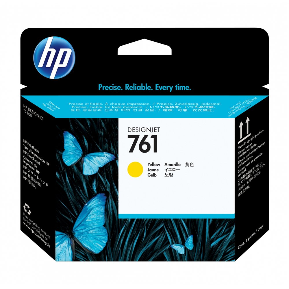 hp cabezal de impresión designjet 761 amarillo