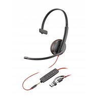 poly blackwire 3215 auriculares alámbrico diadema oficina/centro de llamadas usb tipo a negro
