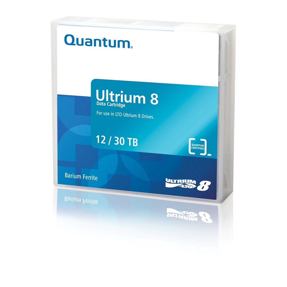quantum mr-l8mqn-01 medio de almacenamiento para copia de seguridad cinta de datos virgen 12 tb lto 1,27 cm