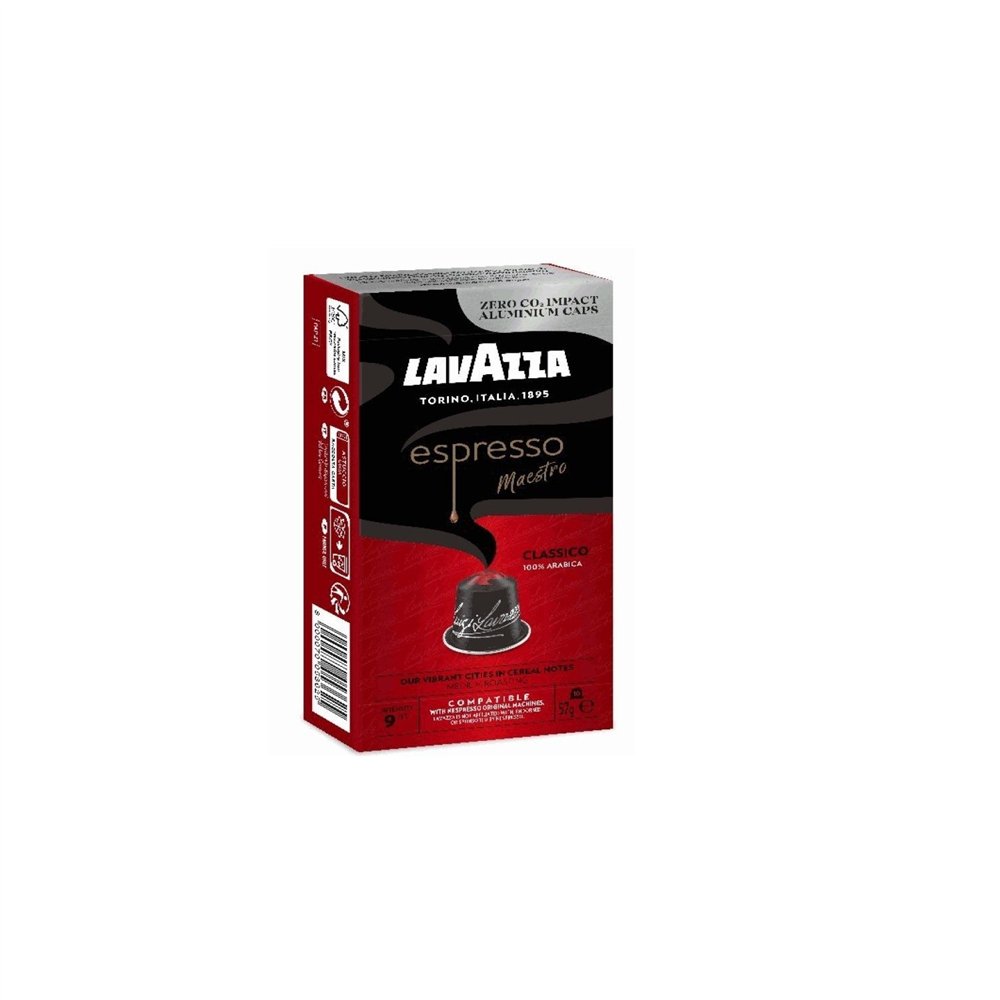 cápsula lavazza espresso maestro clásico para cafeteras nespresso/ caja de 10