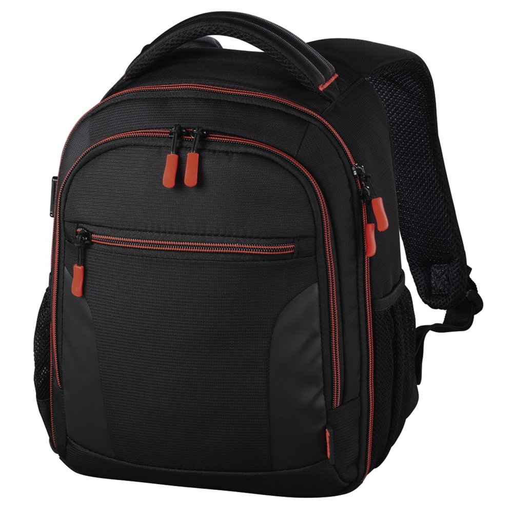 hama miami 150 mochila para cámara negro/rojo