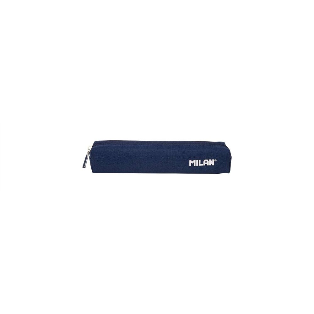milan serie 1918 estuche mini redondo - tejido resistente a las roturas y rasgaduras - medidas 20,5x4,5x5cm - color azul oscuro