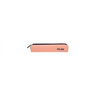 milan serie 1918 estuche mini redondo - tejido resistente a las roturas y rasgaduras - medidas 20,5x4,5x5cm - color rosa