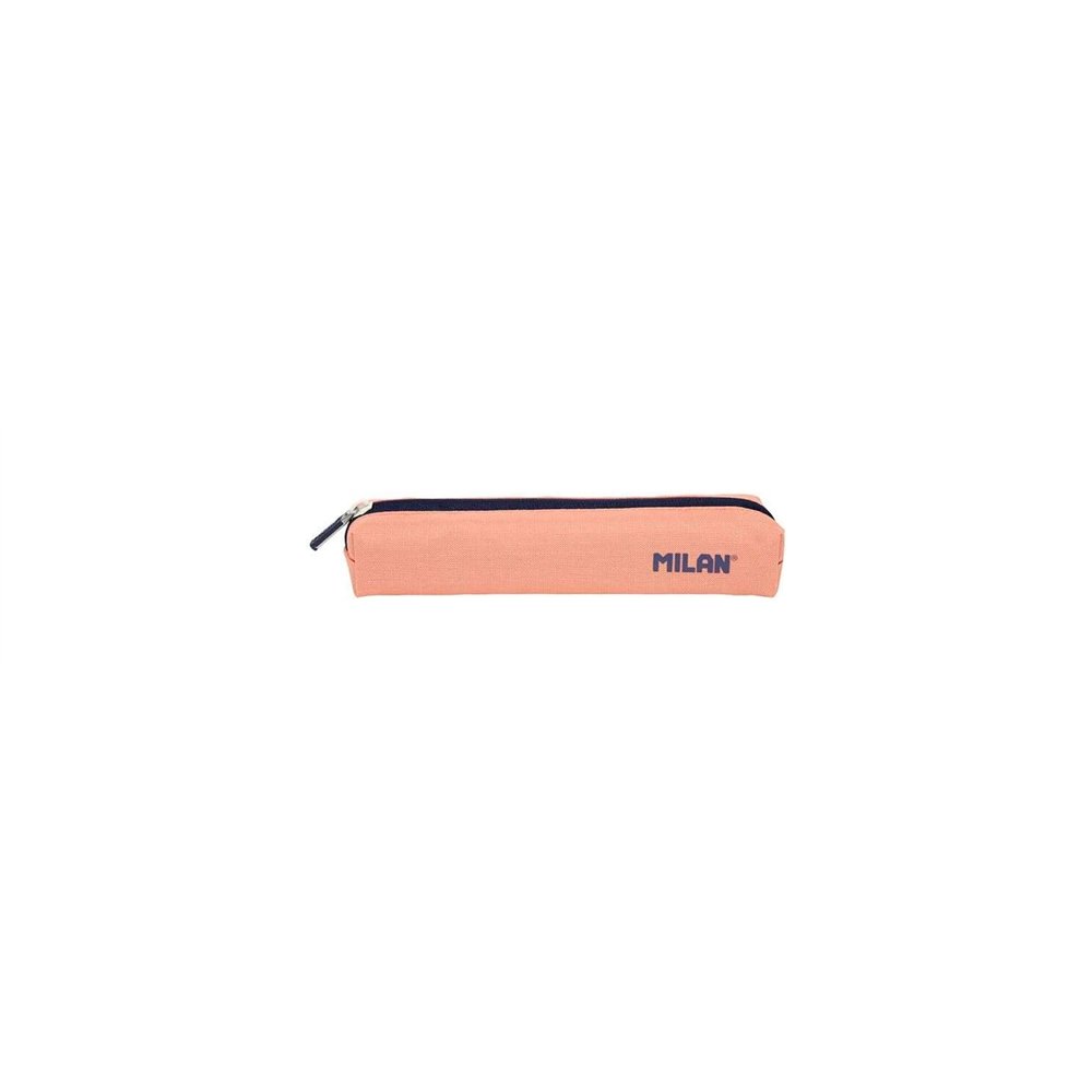 milan serie 1918 estuche mini redondo - tejido resistente a las roturas y rasgaduras - medidas 20,5x4,5x5cm - color rosa