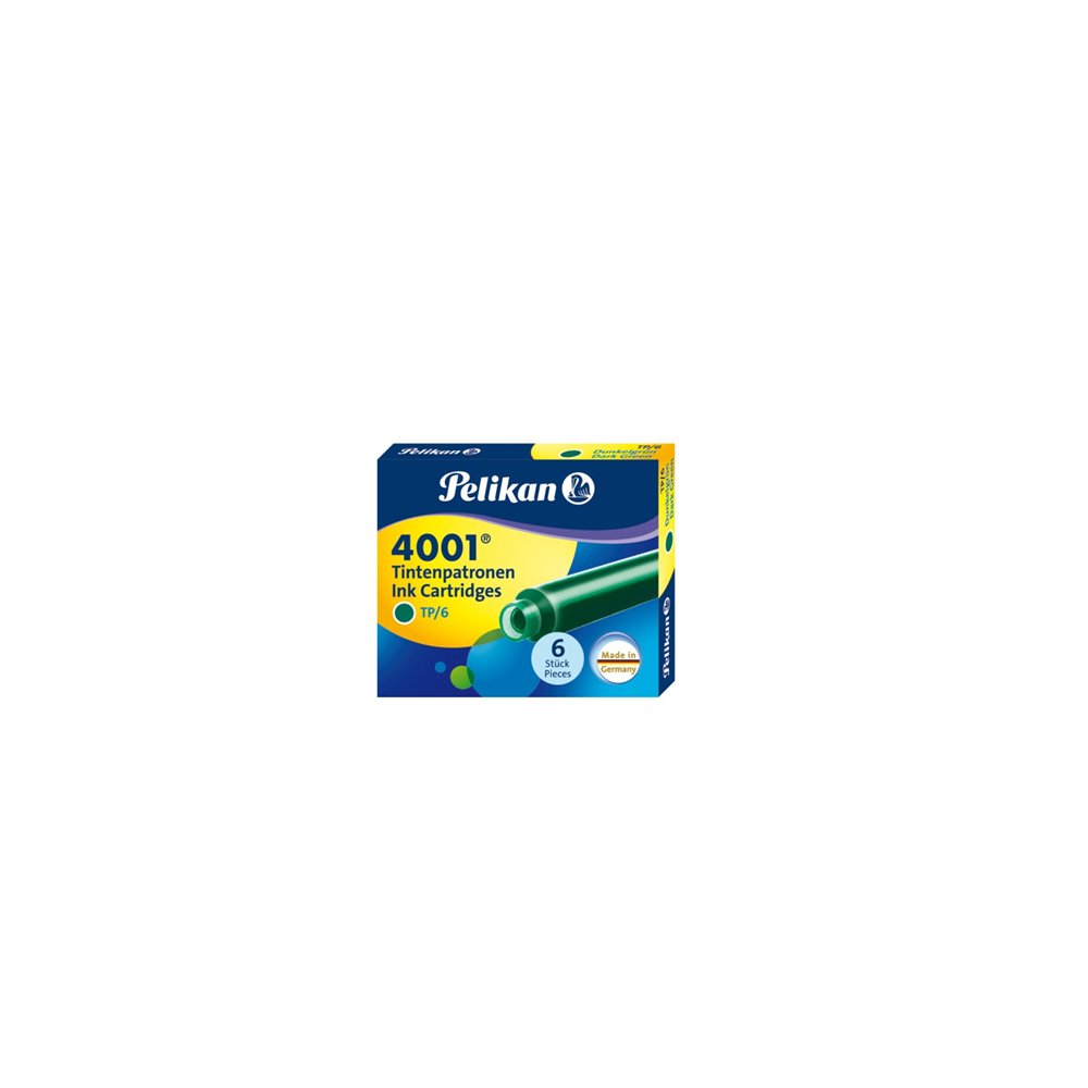 pelikan 300087 recambio de bolígrafo verde 6 pieza(s)