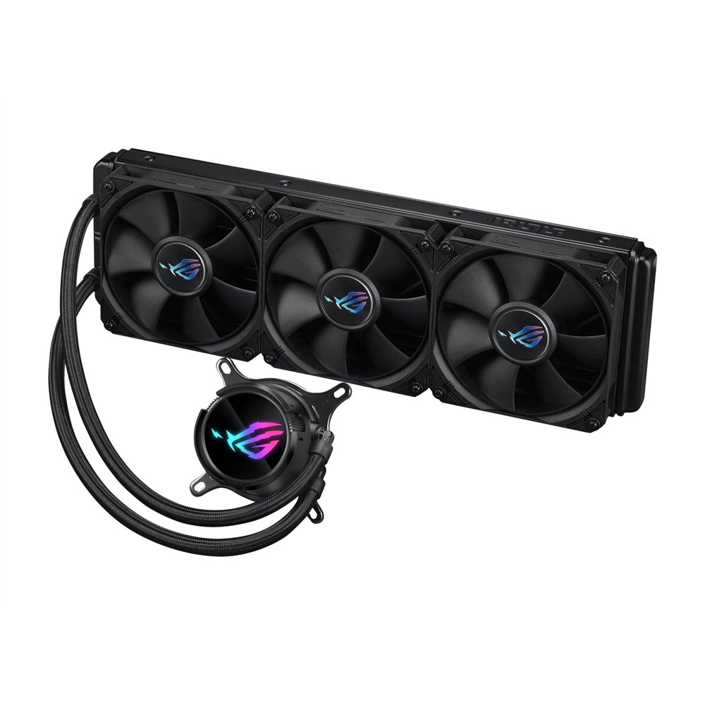 asus rog strix lc iii 360 procesador kit de refrigeración líquida 12 cm negro