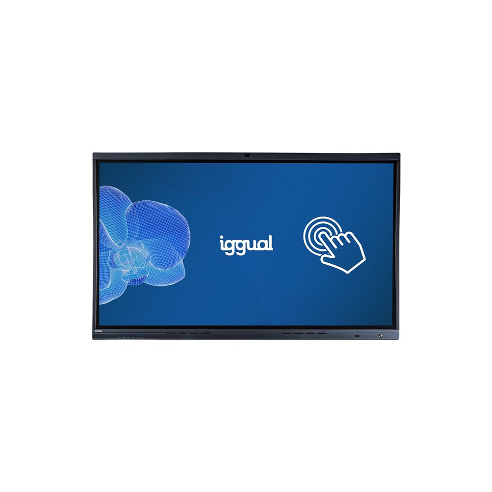 iggual orchid 75 panel plano interactivo 190,5 cm (75") led wifi 400 cd / m² 4k ultra hd negro pantalla táctil procesador incorp