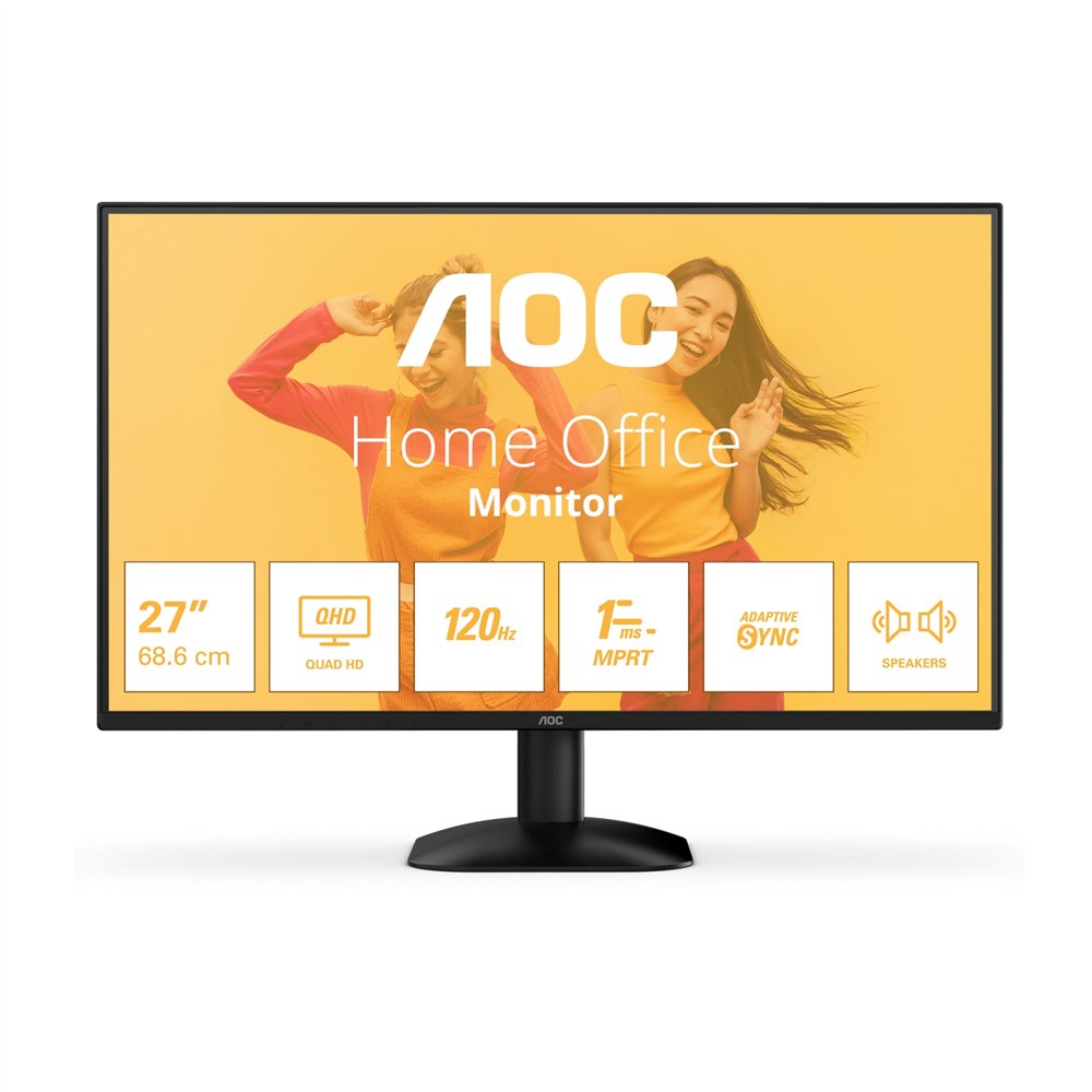 aoc b3 q27b35s3 pantalla para pc 68,6 cm (27") 2560 x 1440 pixeles quad hd led negro