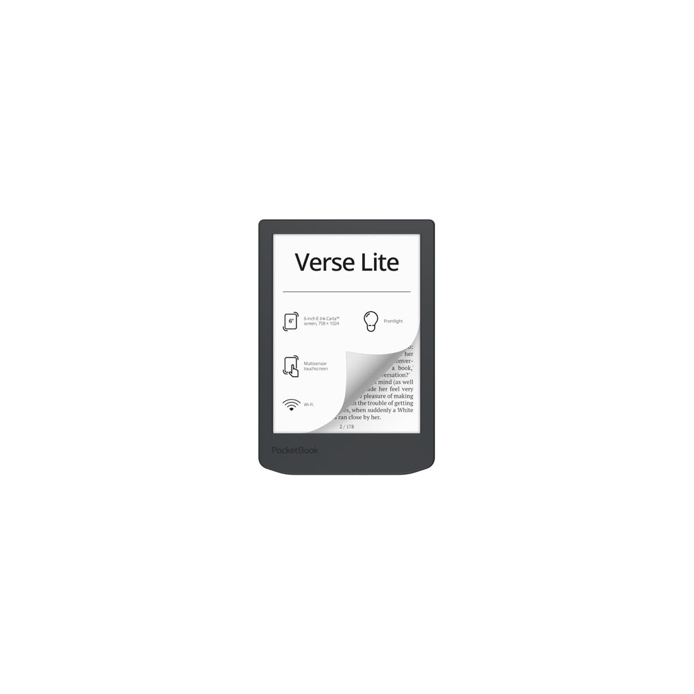 pocketbook verse lite lectore de e-book pantalla táctil 8 gb wifi gris