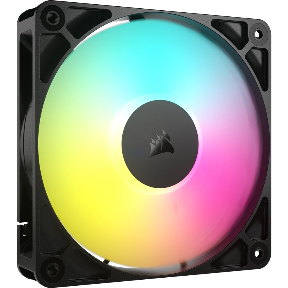corsair rs120 argb carcasa del ordenador ventilador 12 cm negro 1 pieza(s)