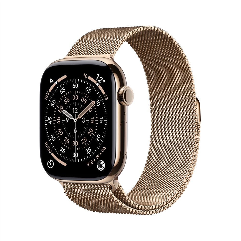 apple watch series 11 oled 46 mm digital 416 x 496 pixeles pantalla táctil 5g titanio wifi gps (satélite)
